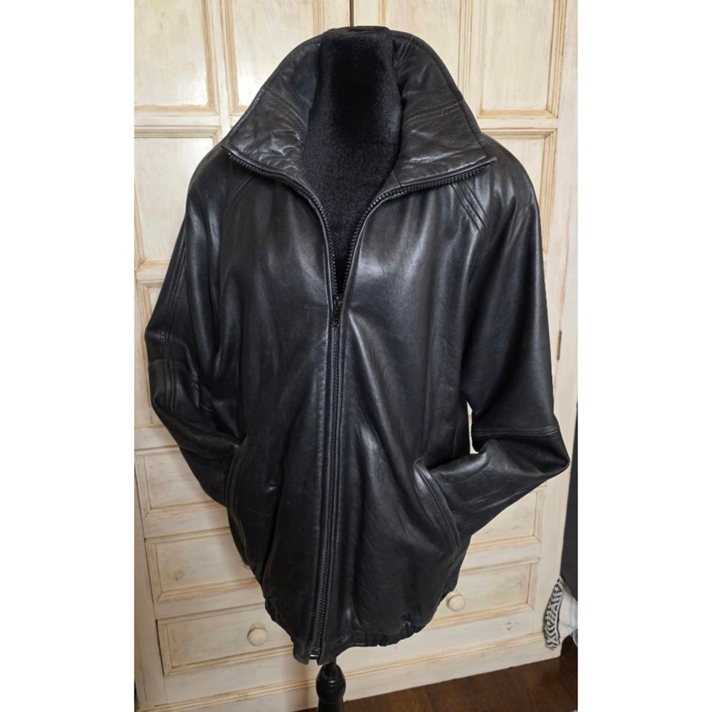 Men's Andrew Marc Black Leather Jacket